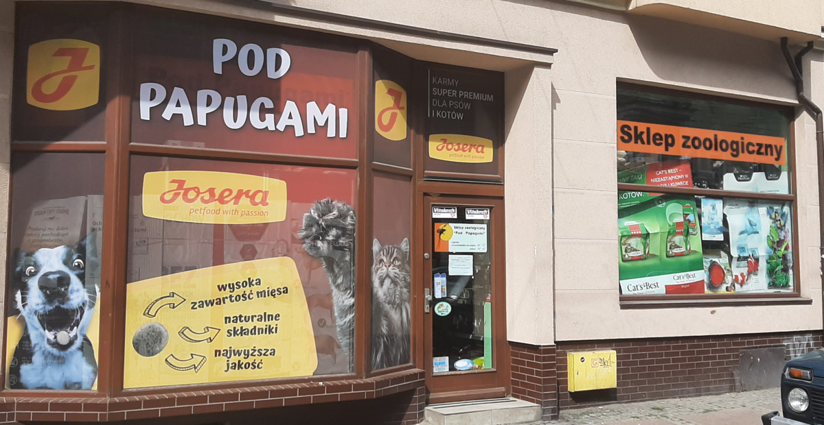 Sklep „Pod Papugami” – Jagiellońska 25, Szczecin